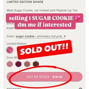 💖 Rhode SUGAR COOKIE Peptide Lip Tint 💖